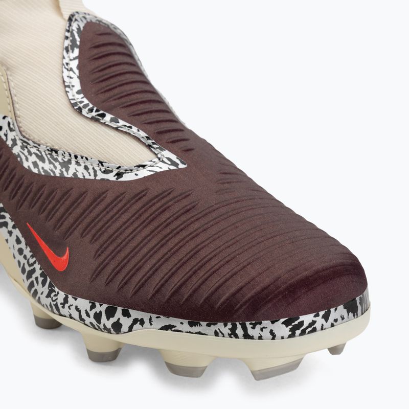 Vaikiški futbolo bateliai Nike United Jr. Phantom 6 High Academy MG burgundy crush/fossil/university red 7