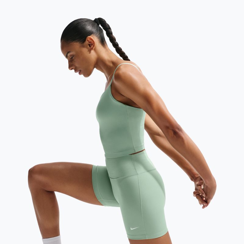 Moteriški šortai Nike One High-Waisted Biker 5" steam/white 4