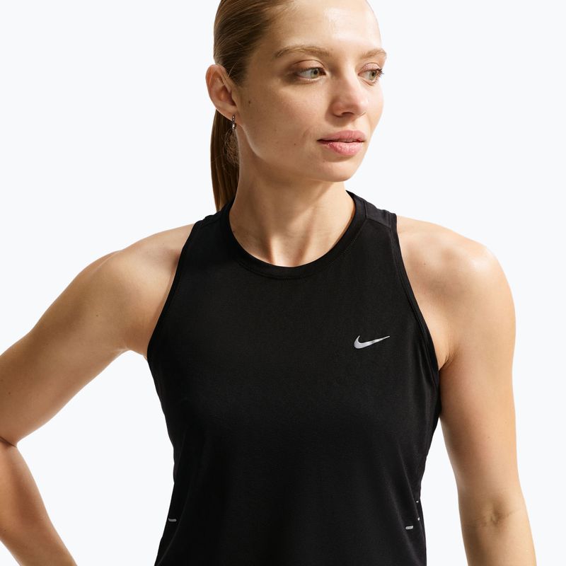 Moteriški bėgimo marškinėliai Nike Swift Breathe Dri-Fit black/black/white 4