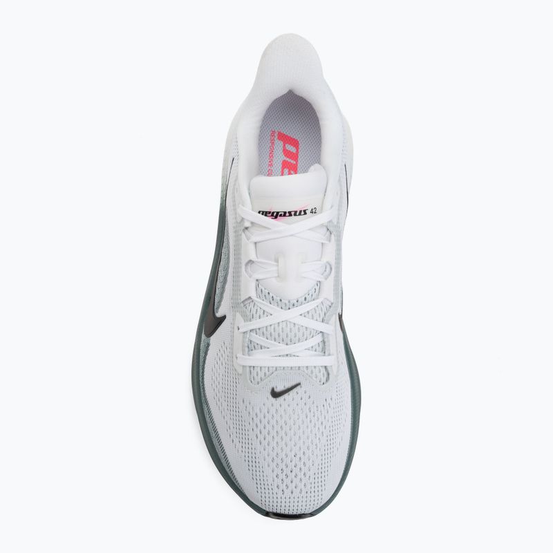 Vyriški bėgimo batai Nike Pegasus 42 white/mineral slate/hyper pink/black 5