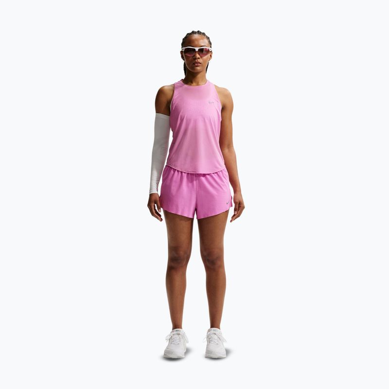 Moteriški bėgimo marškinėliai Nike Swift Breathe Dri-Fit light magenta/photon dust 2