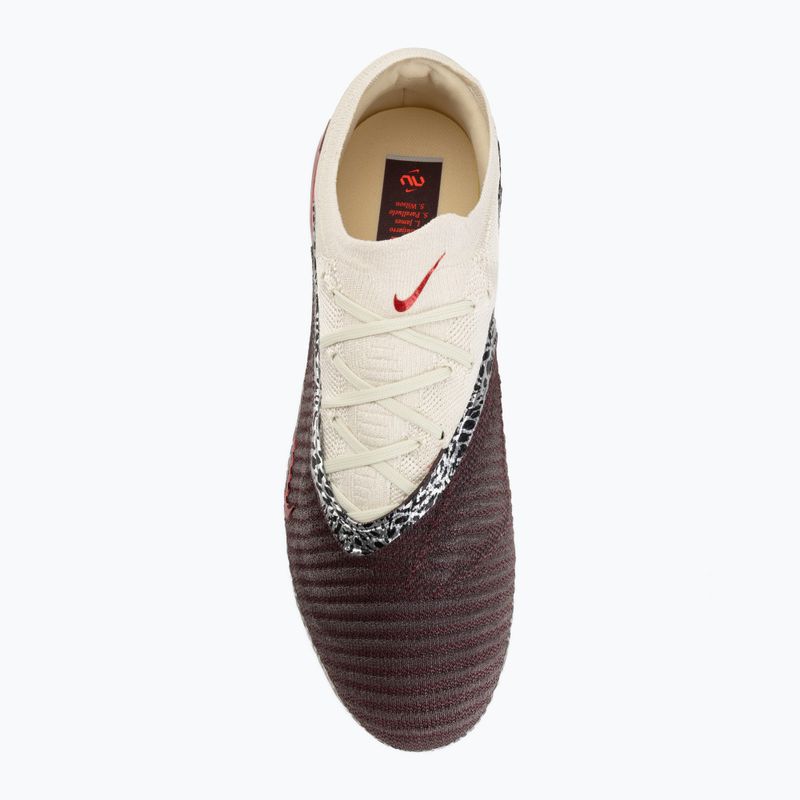 Vyriški futbolo bateliai Nike United Phantom 6 Low Elite FG burgundy crush/fossil/university red 5