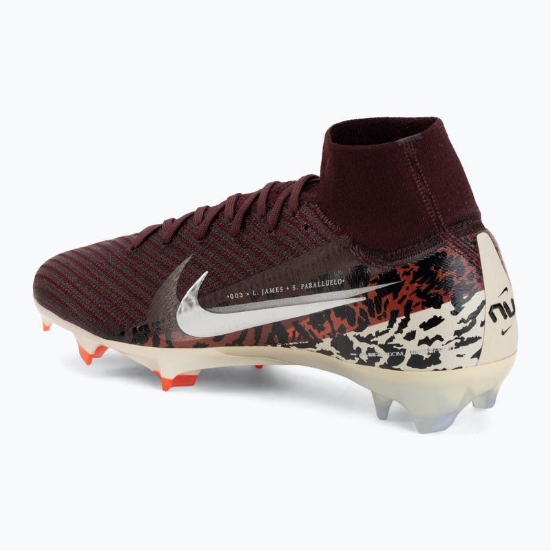 Vyriški futbolo bateliai Nike United Superfly 10 Elite burgundy crush/university red/fossil/metal silver 3