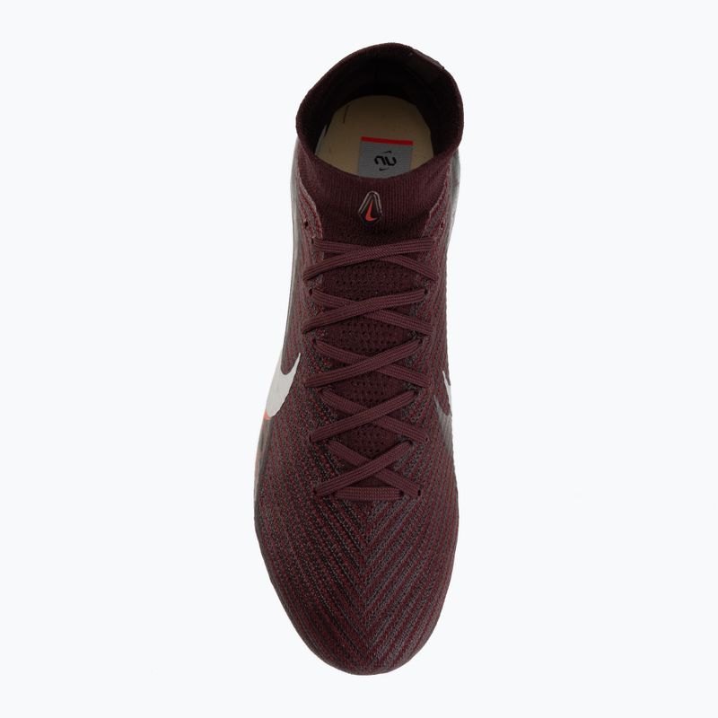 Vyriški futbolo bateliai Nike United Superfly 10 Elite burgundy crush/university red/fossil/metal silver 5