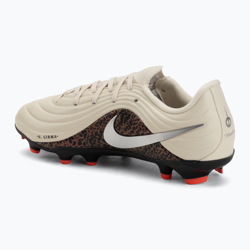 Vaikiški futbolo bateliai Nike United Jr. Tiempo Maestro Academy MG fossil/burgundy crush/metallic silver 3