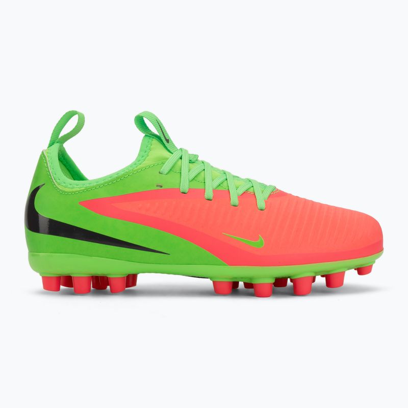 Vaikiški futbolo batai Nike Jr. Phantom 6 Academy Erling Haaland AG hot punch/green strike/black 2