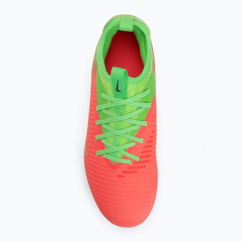 Vaikiški futbolo batai Nike Jr. Phantom 6 Academy Erling Haaland AG hot punch/green strike/black 5