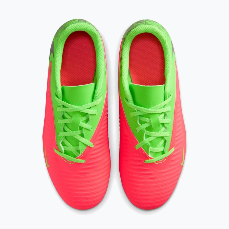 Vaikiški futbolo batai Nike Jr. Phantom 6 Club Erling Haaland MG hot punch/green strike/black 2