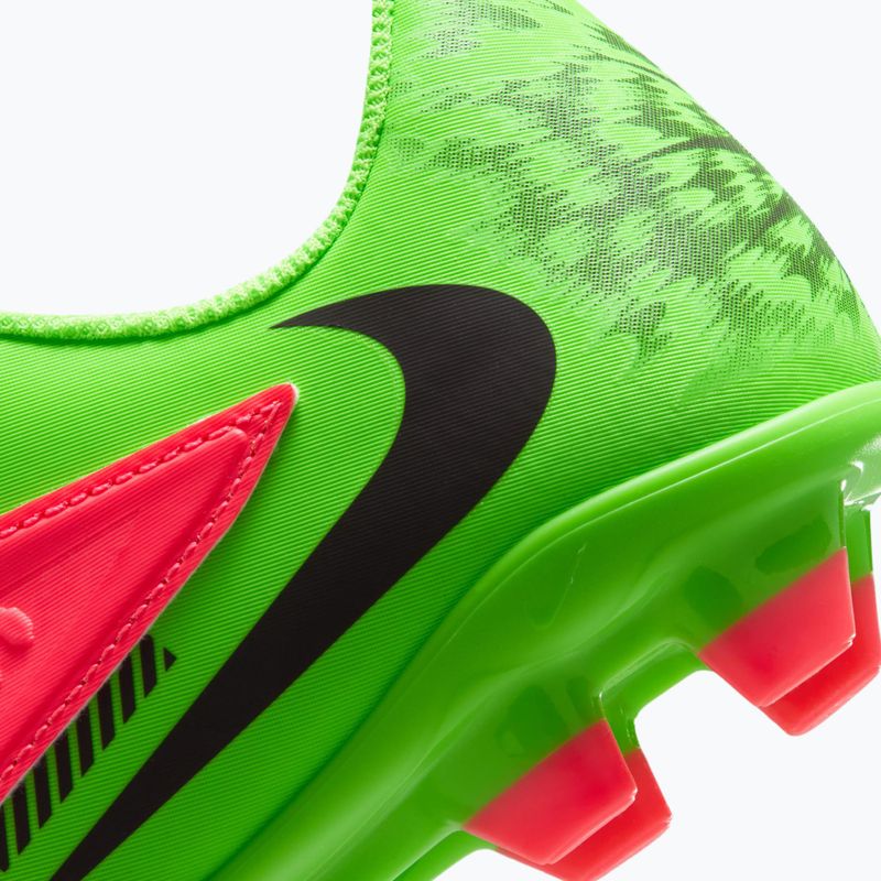 Vaikiški futbolo batai Nike Jr. Phantom 6 Club Erling Haaland MG hot punch/green strike/black 4