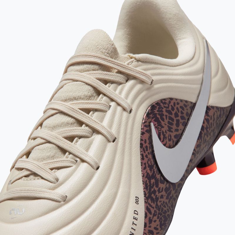 Vaikiški futbolo bateliai Nike United Jr. Tiempo Maestro Academy MG fossil/burgundy crush/metallic silver 3