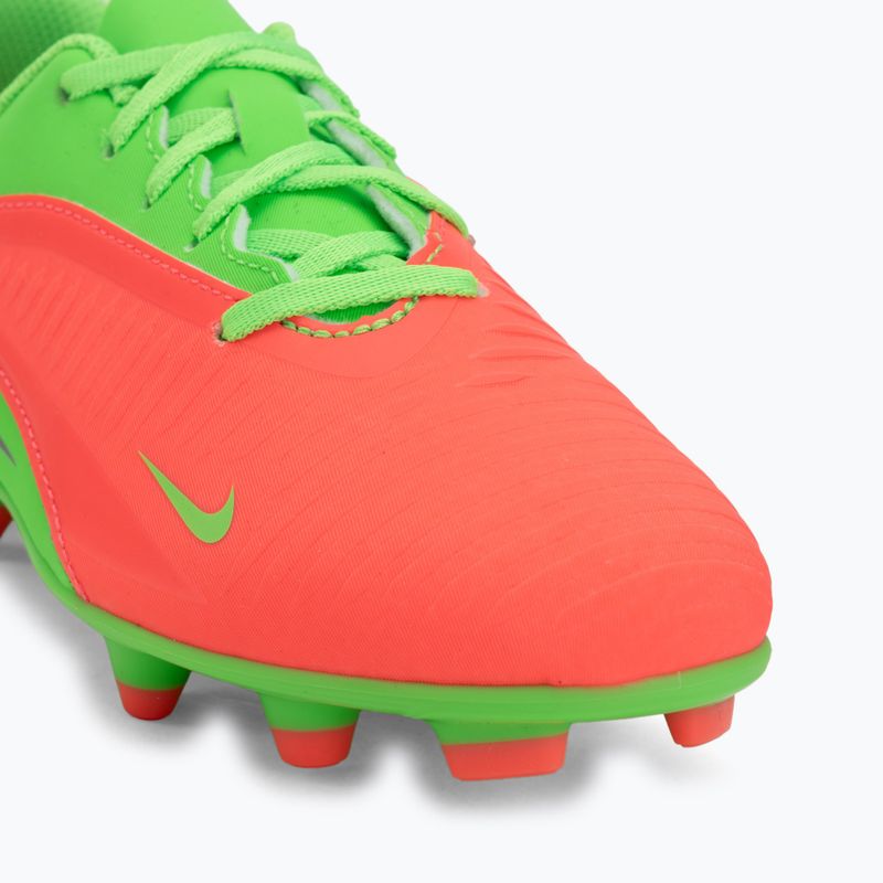 Vaikiški futbolo batai Nike Jr. Phantom 6 Club Erling Haaland MG hot punch/green strike/black 7