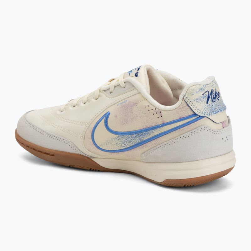 Vyriški futbolo bateliai Nike Tiempo Streetgato PRM IC coconut milk/gum medium brown/blue crystal 3