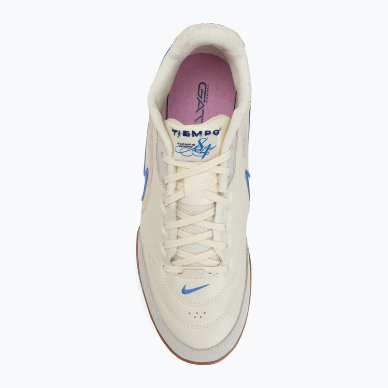 Vyriški futbolo bateliai Nike Tiempo Streetgato PRM IC coconut milk/gum medium brown/blue crystal 5