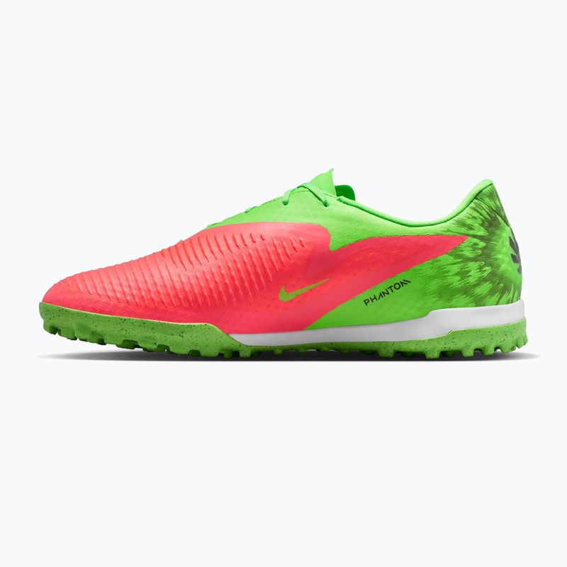Vyriški futbolo bateliai Nike Phantom 6 Low Academy Erling Haaland TF hot punch/green strike/black 2