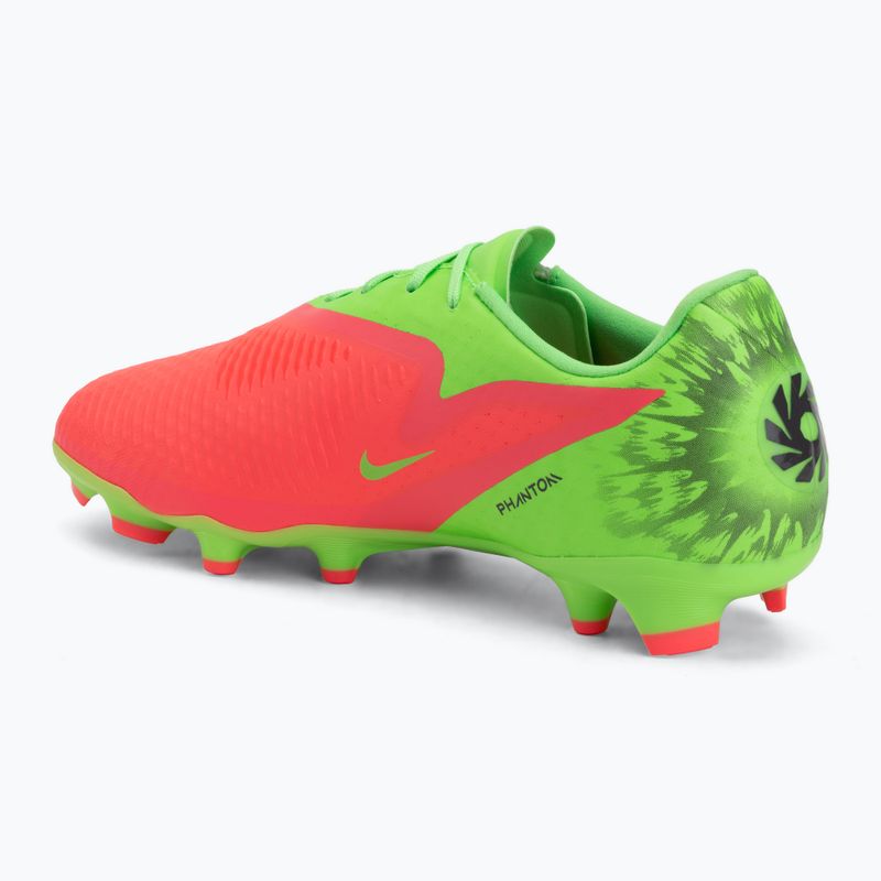 Vyriški futbolo bateliai Nike Phantom 6 Low Academy Erling Haaland FG hot punch/green strike/black 3