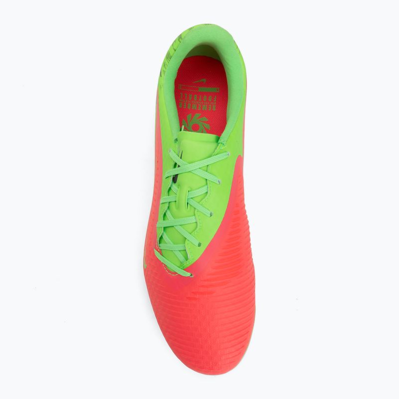 Vyriški futbolo bateliai Nike Phantom 6 Low Academy Erling Haaland FG hot punch/green strike/black 5