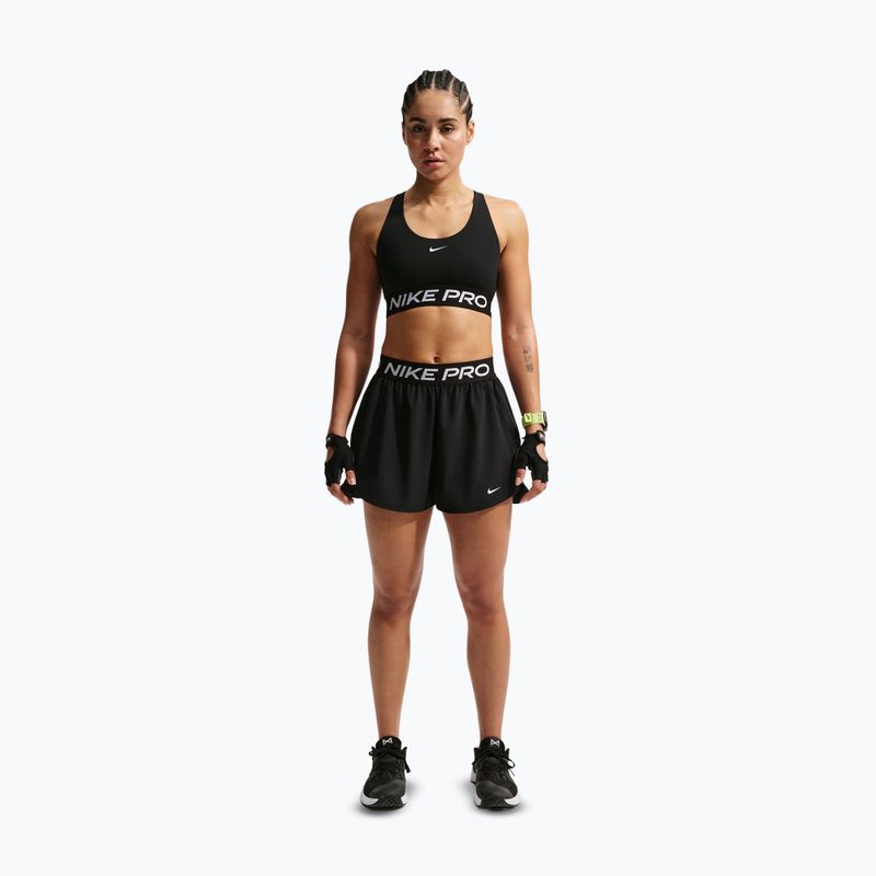 Moteriški treniruočių šortai Nike Pro 2in1 black/white 2