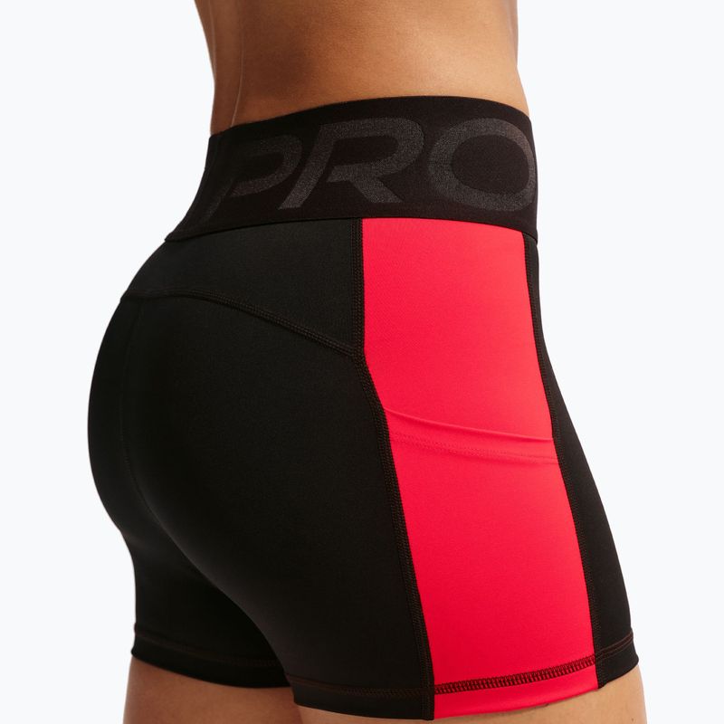 Moteriški treniruočių šortai Nike Pro Sculpt Dri-Fit High-Waisted Biker 5" black/light crimson/white 6
