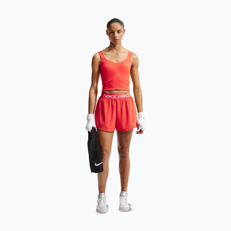 Moteriški treniruočių marškinėliai Nike Pro Sculpt Medium Support Padded Tank light crimson/white 2