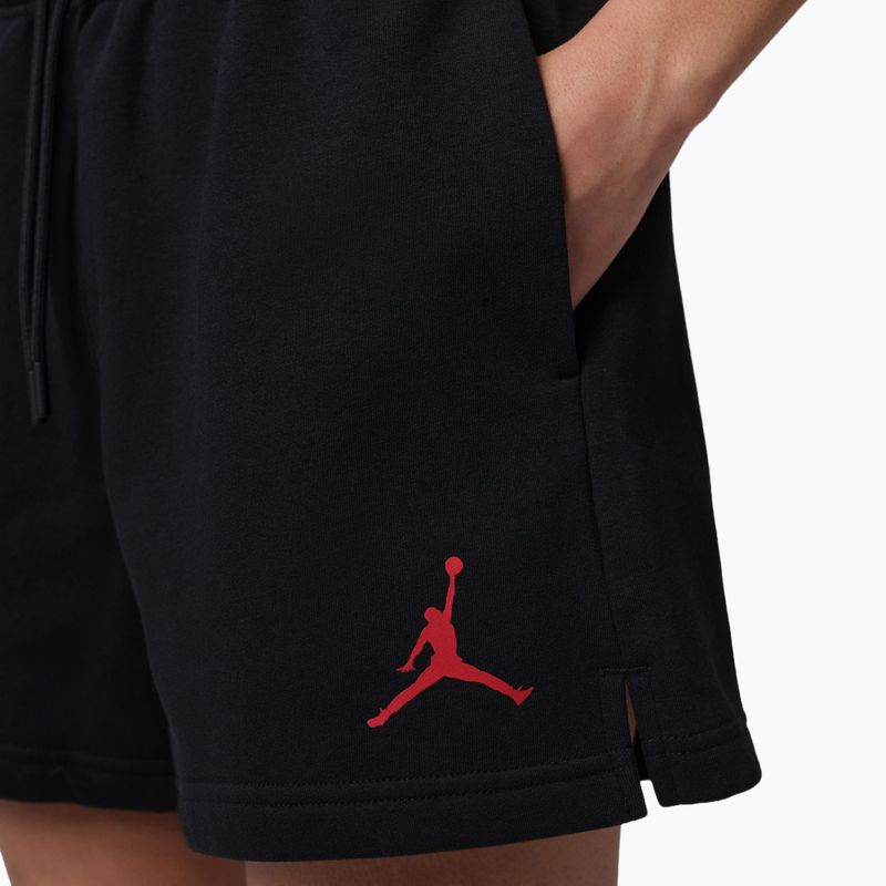Moteriški šortai Jordan Fleece black/gym red 5