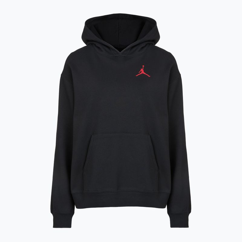 Moteriškas džemperis Jordan Fleece Hoodie black/gym red 6
