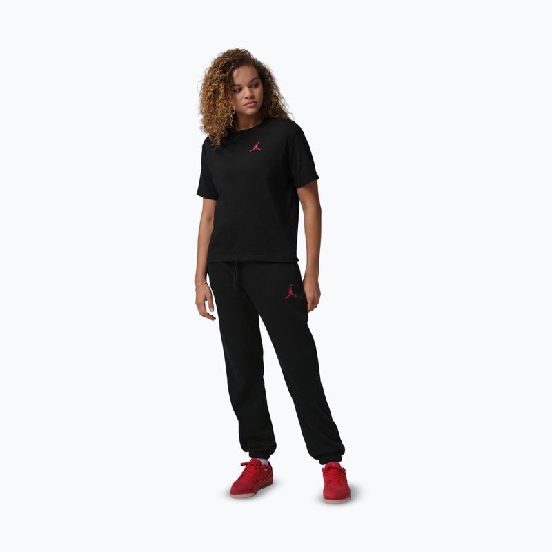 Moteriškos kelnės Jordan Fleece black/gym red 2