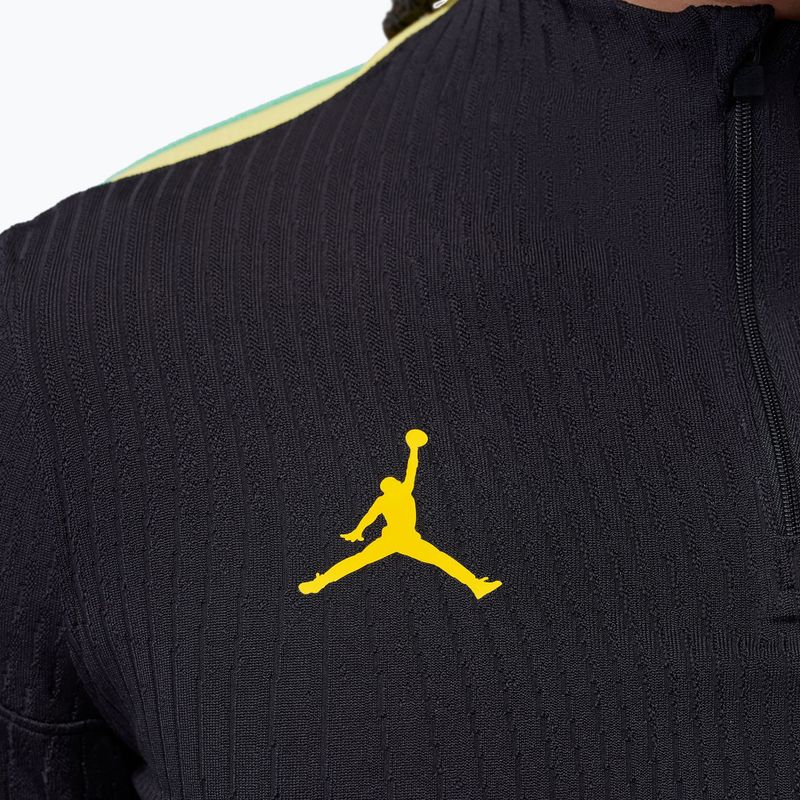Vyriški futbolo marškinėliai ilgomis rankovėmis Brazil Strike Elite Jordan Dri-Fit Drill Top black/yellow pulse/light mint/P109C 6