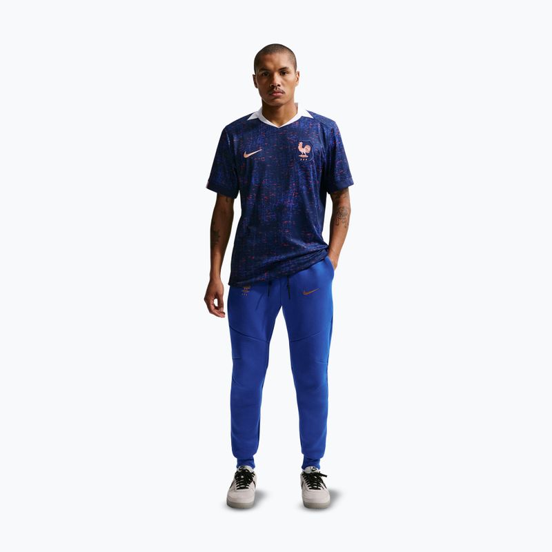 Vyriškos futbolo kelnės Nike FFF Tech Fleece Joggers game royal/metallic copper 2
