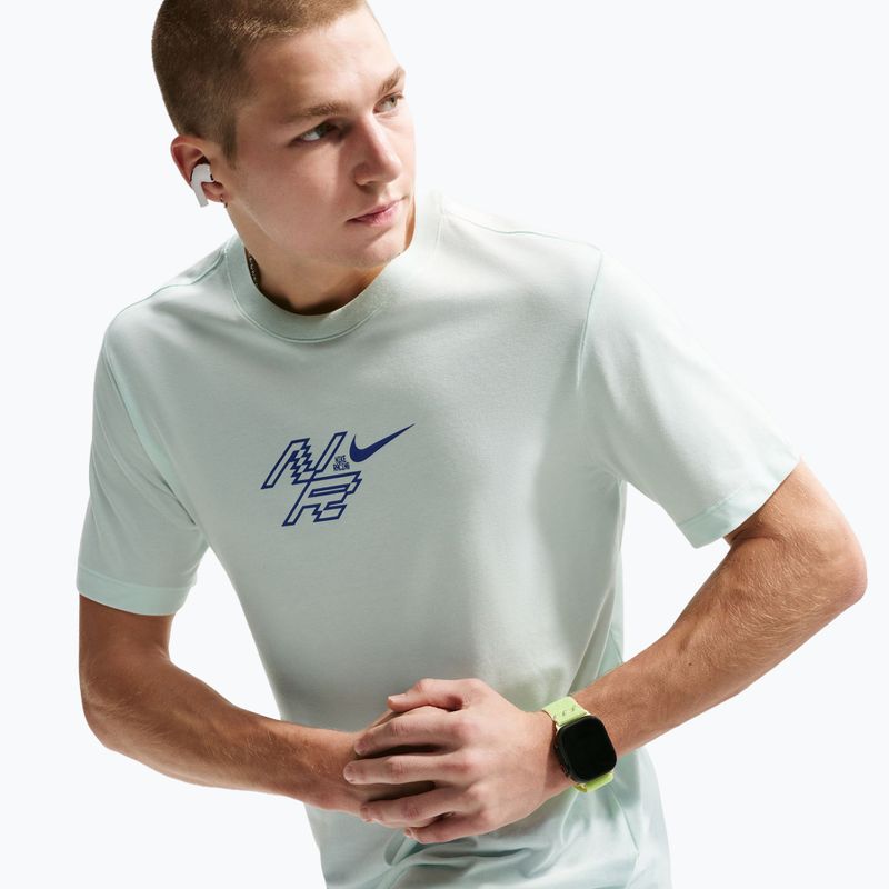Vyriški bėgimo marškinėliai Nike AeroSwift Dri-Fit barely green/lapis 6