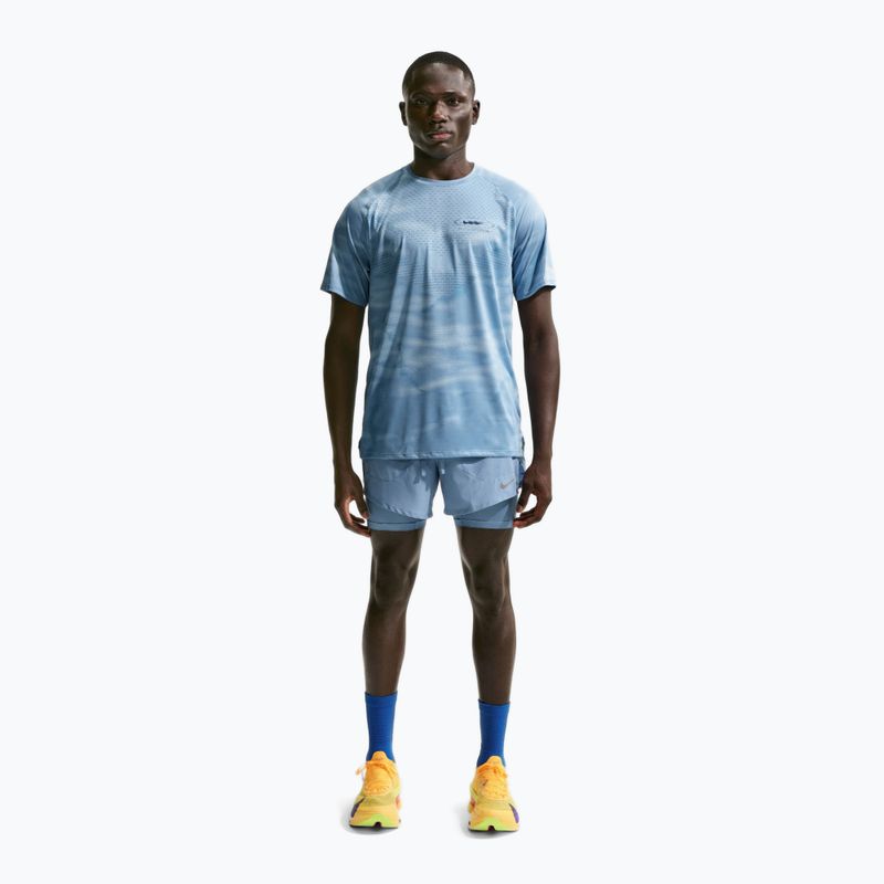 Vyriški bėgimo marškinėliai Nike Stride Dri-Fit ADV Work Blue/Light Armory Blue/Aegean Storm 2