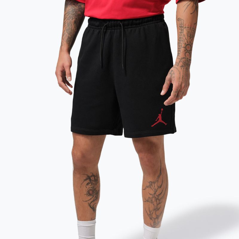 Spodenki męskie Nike Jordan Fleece black/gym red 3