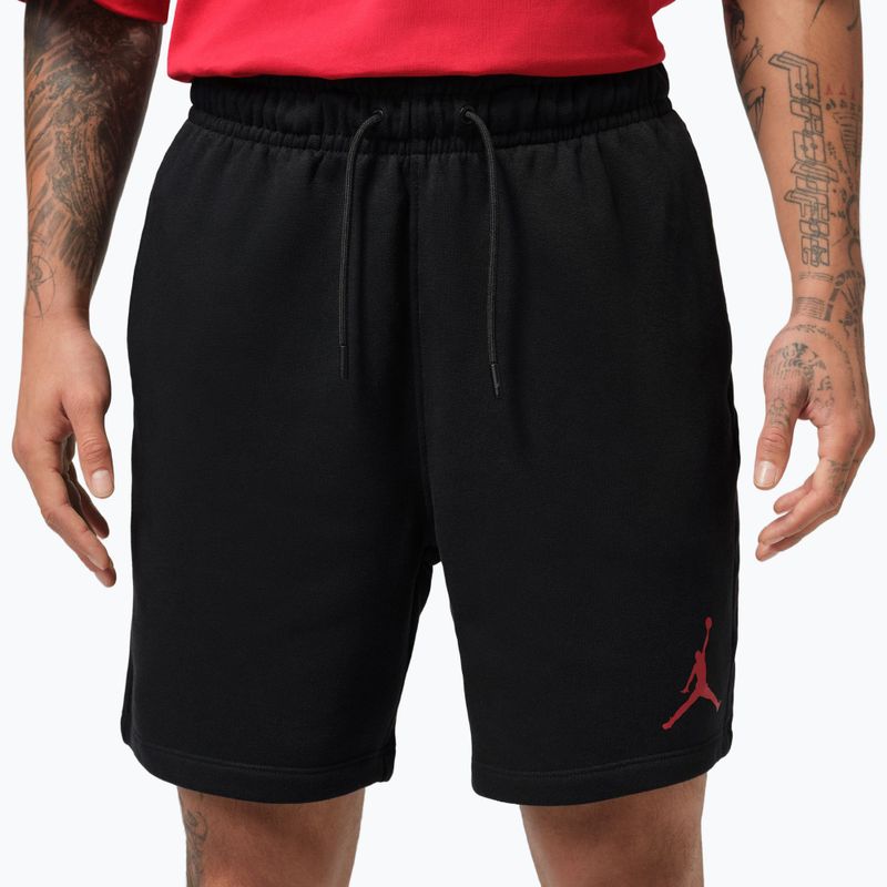 Vyriški šortai Jordan Fleece black/gym red 4