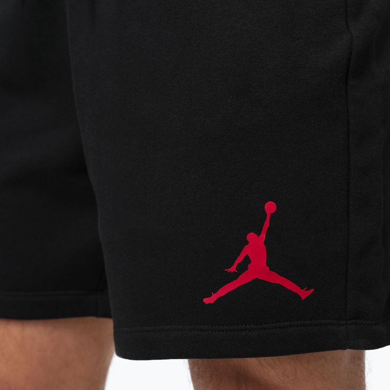 Vyriški šortai Jordan Fleece black/gym red 8