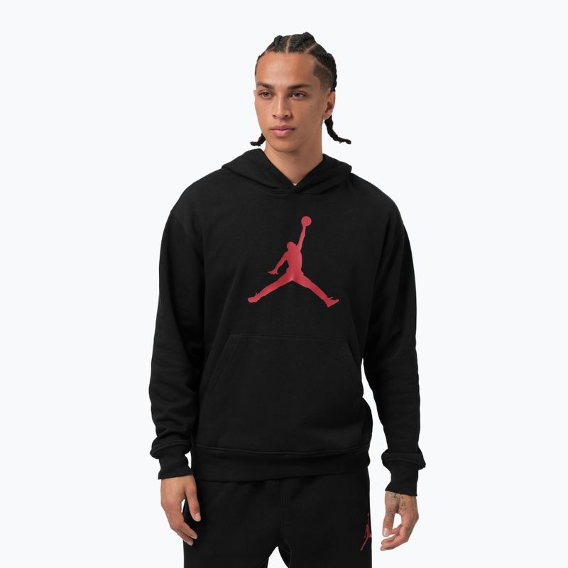 Vyriškas džemperis Jordan Pullover Hoodie black/gym red