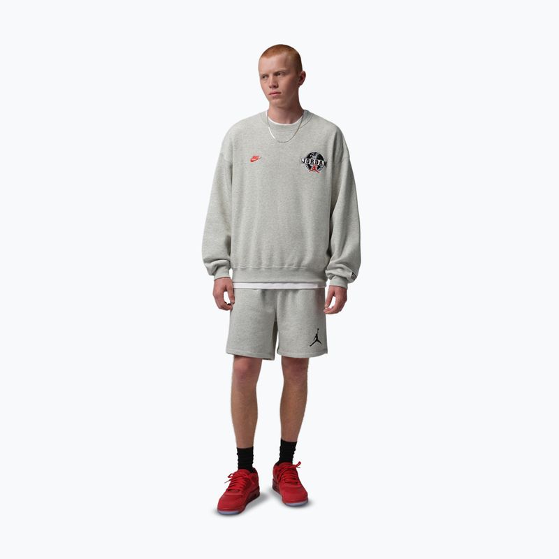 Vyriški šortai Jordan Fleece grey heather/black 2