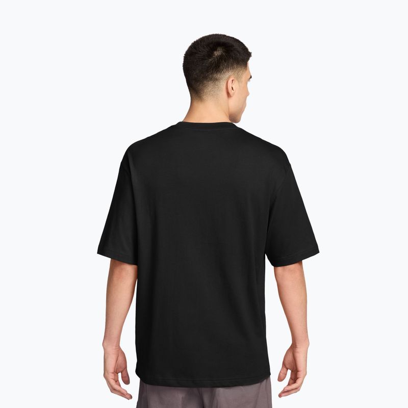 Vyriški marškinėliai  Jordan black/gym red 2