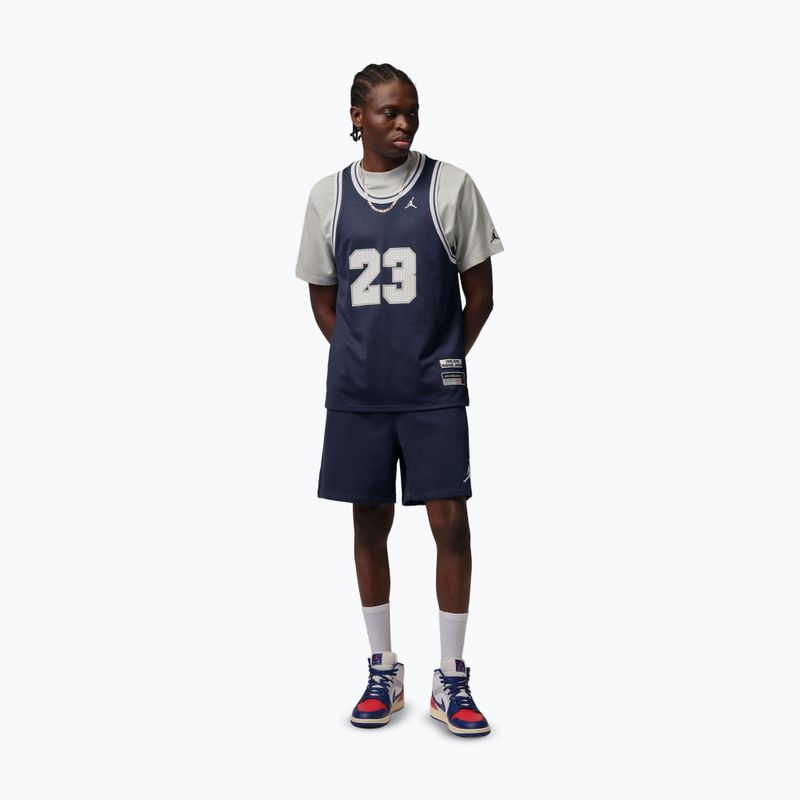 Vyriški šortai Jordan Fleece midnight navy/white 2