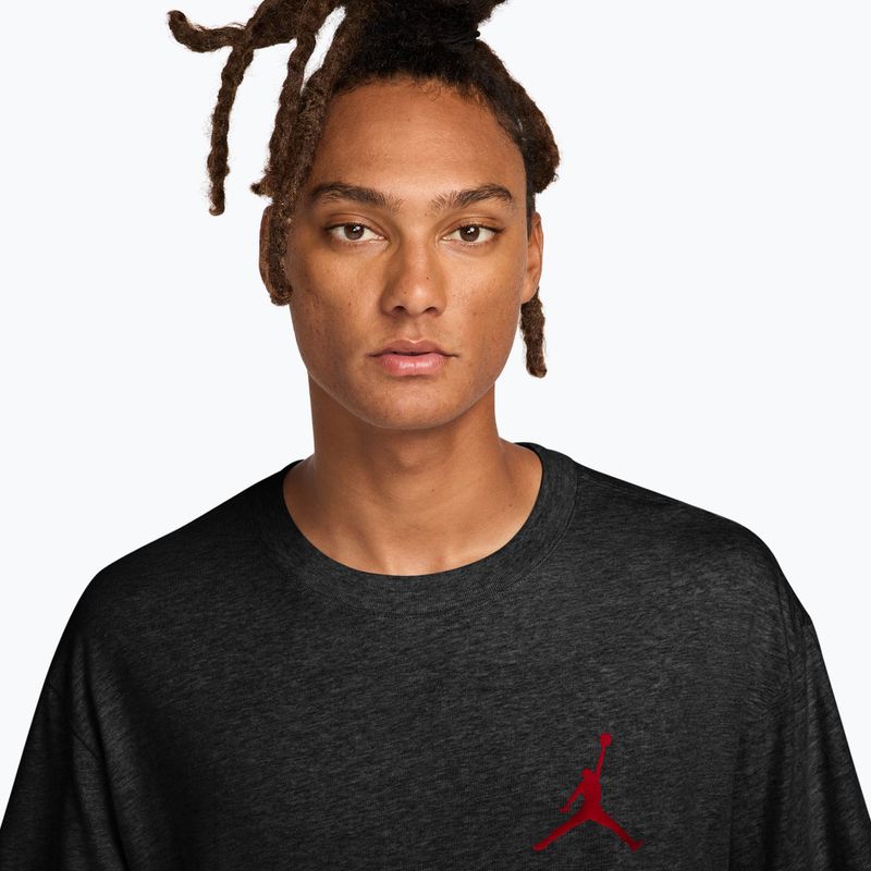 Vyriški marškinėliai  Jordan black/gym red 3