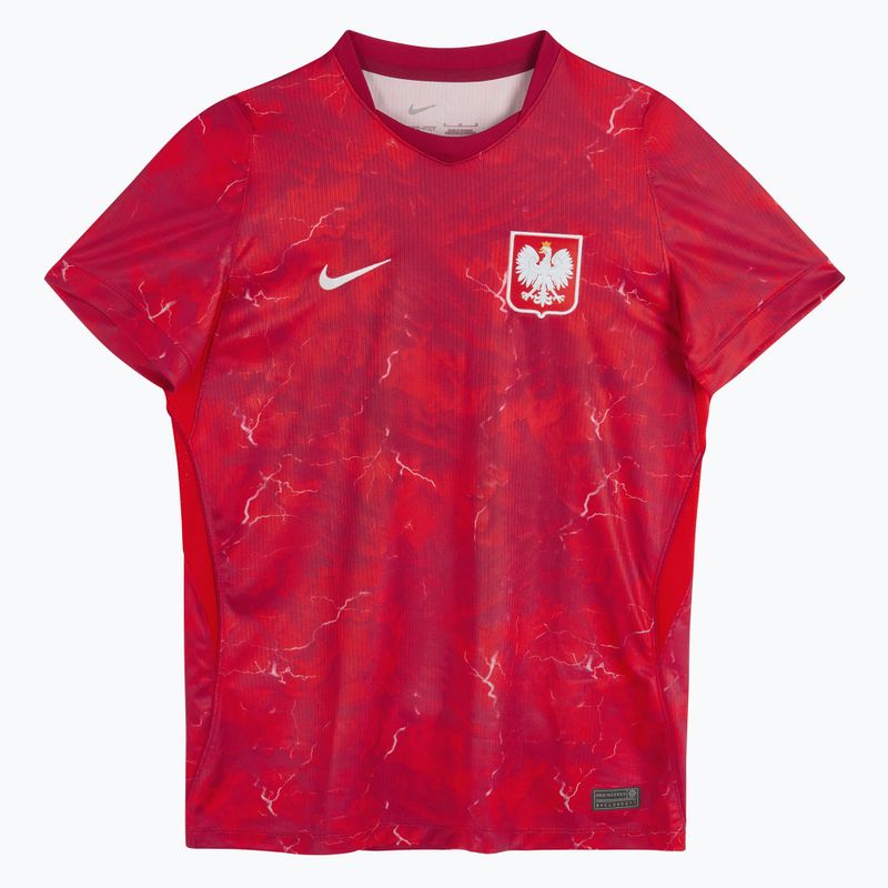 Moteriški futbolo marškinėliai Nike Dri-Fit Poland Stadium Away 2026 noble red/sport red 3