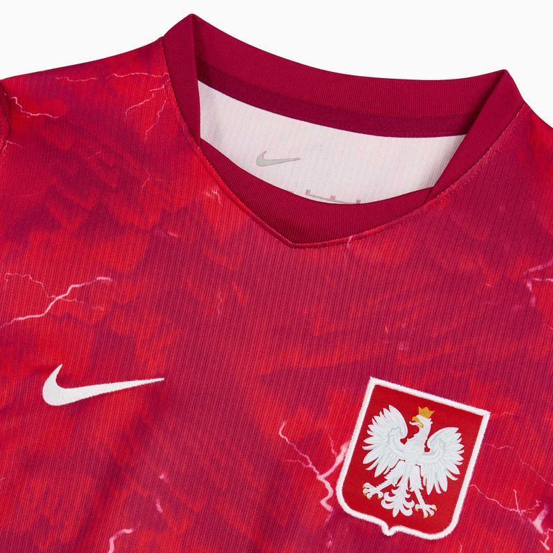 Moteriški futbolo marškinėliai Nike Dri-Fit Poland Stadium Away 2026 noble red/sport red 4