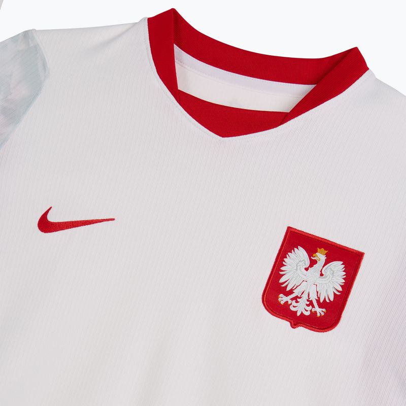 Moteriški futbolo marškinėliai Nike Dri-Fit Poland Stadium Home 2026 white/field silver 5