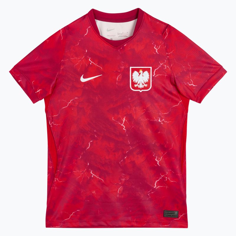 Vaikiški futbolo marškinėliai Nike Dri-Fit Poland Stadium Away 2026 noble red/sport red 3