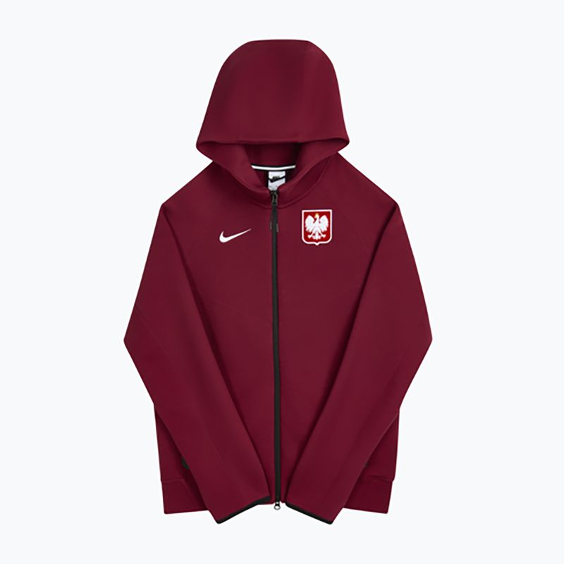 Vyriškas futbolo džemperis Nike Tech Fleece Poland Full Zip Hoodie team red 3