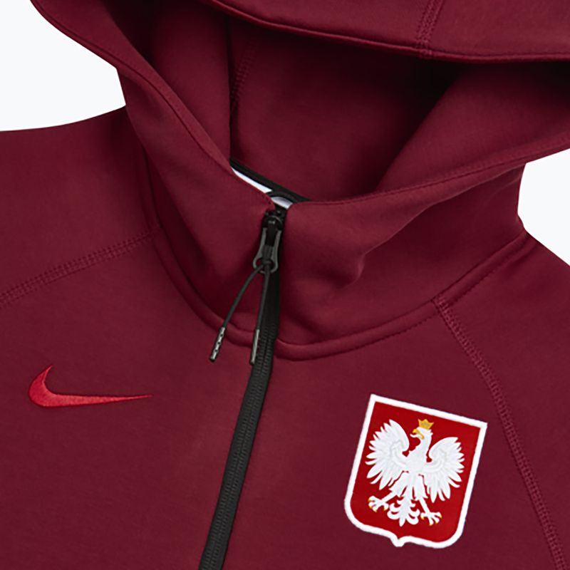 Vyriškas futbolo džemperis Nike Tech Fleece Poland Full Zip Hoodie team red 4