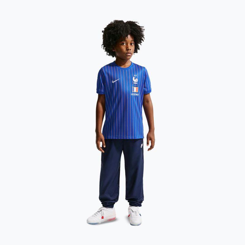 Vaikiški futbolo marškinėliai Nike France Pre-Match game royal/university red/white 3