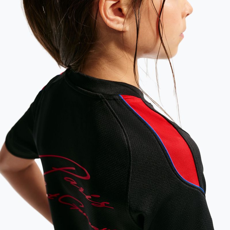 Vaikiški futbolo marškinėliai Nike Paris Saint-Germain Strike Dri-Fit black/hyper royal/global red/global red 7