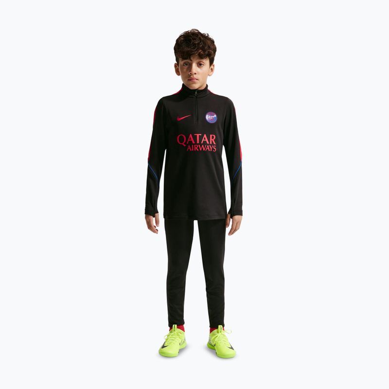 Vaikiškas futbolo džemperis Nike Paris Saint-Germain Strike Dri-Fit Soccer Knit Drill Top black/global red/global red 3