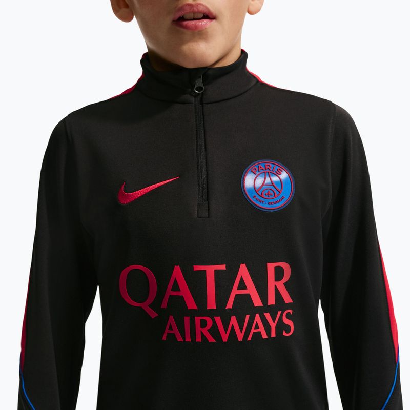 Vaikiškas futbolo džemperis Nike Paris Saint-Germain Strike Dri-Fit Soccer Knit Drill Top black/global red/global red 5