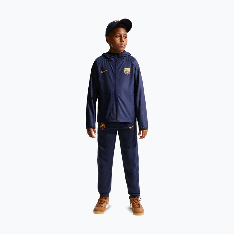 Vaikiška futbolo striukė Nike FC Barcelona Academy Pro blackened blue/black/mineral yellow 3