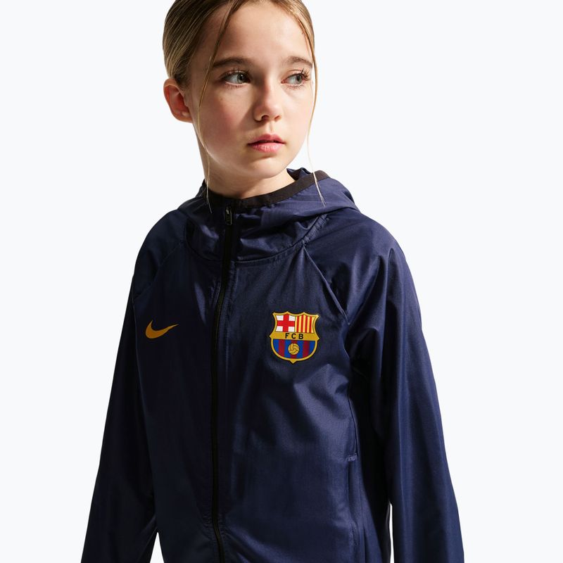 Vaikiška futbolo striukė Nike FC Barcelona Academy Pro blackened blue/black/mineral yellow 4